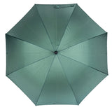 Customized Promotional Non Slip Handle Green and Yellow Double Layer Windproof Strong Straight Golf Umbrella