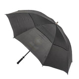 Branded Huge Size Anti Grip Handle Black Pongee Two Layer Ventilation Golf Umbrella