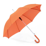 Promotional Polyester Fabric Aluminium Shaft Metal Straight Rain Umbrella with Hanging Handle