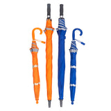 60 Inch Arc Big Size Blue Windproof Fiberglass Golf Umbrella with Reflect Band