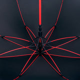 60inch Big Size Car Tire Handle Strong Red Fiberglass Shaft Auto Open Golf Umbrella with Custom Logo