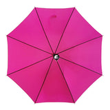 50 Inch Aluminium Solid Color Auto Straight Umbrella with Stylish Soft Touch Handle