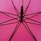 50 Inch Aluminium Solid Color Auto Straight Umbrella with Stylish Soft Touch Handle