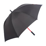 60inch Big Size Car Tire Handle Strong Red Fiberglass Shaft Auto Open Golf Umbrella with Custom Logo