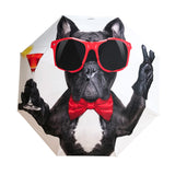 Dog Printing UV Proof Automatic Open Umbrella for Personalised Usage