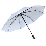 Customized Logo Manual Use Reflective Fabric 3 Fold Umbrella Night Safety