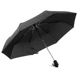 21 Inches 8 Ribs Red Anti Wind Protection Compact Size Custom 3 Folding Auto Open and Closed Travel Umbrella with Logo