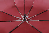 21 Inches 8 Ribs Red Anti Wind Protection Compact Size Custom 3 Folding Auto Open and Closed Travel Umbrella with Logo