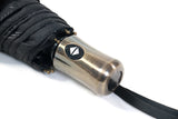 Luxury Metal Handle Fold Compact Travel Umbrella with Reflective Tape