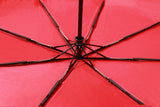 Popular Fashional Auto Open and Close Black Red Double Layers 3 Folding Women Rain Umbrella