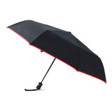 Popular Fashional Auto Open and Close Black Red Double Layers 3 Folding Women Rain Umbrella