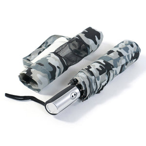 9 Bones Easy Carry Camouflage Auto Fold Umbrella with Net Pouch