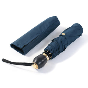 Personalised Luxury Handle Automatic Push Button Open 190T Folding Umbrella for Travel