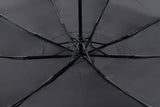Premium Luxury Black Windproof Travel Double Vented Canopy Automatic Three Fold Umbrella