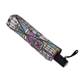 Customise Pattern Fiberglass Frame Manual 3 Folding Telescope Umbrella for Travel