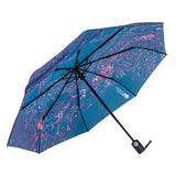 Custom Map Pattern Digital Printing Rain Auto Folding City Umbrella for Ladies