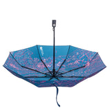 Custom Map Pattern Digital Printing Rain Auto Folding City Umbrella for Ladies