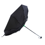 23inches 8K Black Dia 105cm Windproof Compact Small Mini Size Travel Five Folding Umbrella