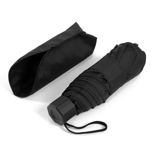 23inches 8K Black Dia 105cm Windproof Compact Small Mini Size Travel Five Folding Umbrella