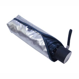 Titanium Silver Fabric Anti UV Mini Small Size Manual Sun Five Folding Umbrella