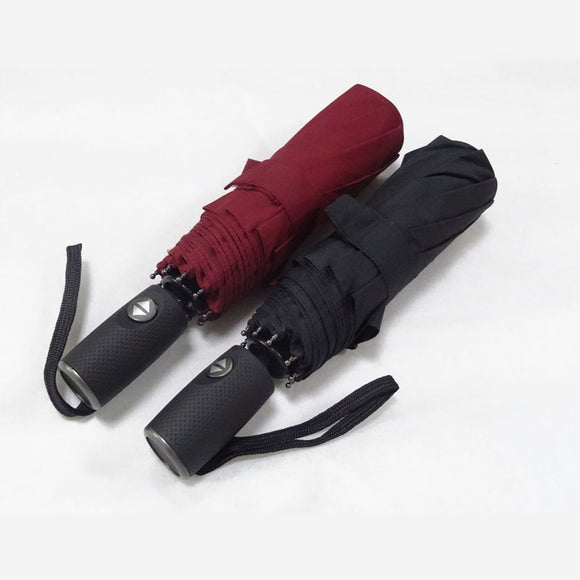 Travel 3 Fold Umbrella with Premium Rubber Handle