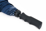 All Fiberglass Rubber Handle Reflective Corner Tips Auto Open Straight Rod Golf Umbrella for Night Rain