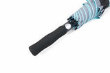 Good Quality Black Blue Reflective Band Windproof Automatic Golf Umbrella with Anti Grip Handle