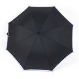 Good Quality Black Blue Reflective Band Windproof Automatic Golf Umbrella with Anti Grip Handle