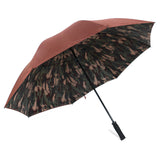 Camo Series OEM Big Brown 2 Layer Canopy Manual Open and Close Rain Golf Umbrella