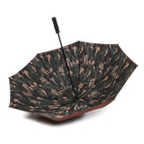 Camo Series OEM Big Brown 2 Layer Canopy Manual Open and Close Rain Golf Umbrella