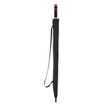 EVA Straight Handle Red Double Layer Storm Windproof Golf Umbrella with Self Pouch