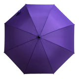 EVA Handle Purple Windproof Automatic Stick Straight Rain Mini Golf Umbrella