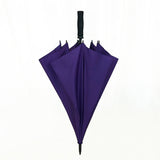 EVA Handle Purple Windproof Automatic Stick Straight Rain Mini Golf Umbrella