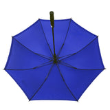 60 Inch Arc Big Size Blue Windproof Fiberglass Golf Umbrella with Reflect Band