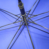 60 Inch Arc Big Size Blue Windproof Fiberglass Golf Umbrella with Reflect Band