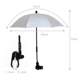 Anti UV Rain Universal Adjustable Clamp Baby Stroller Umbrella for Pram