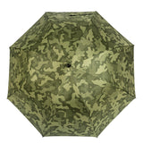 Green Camouflage Custom 2layers Waterproof Fiberglass Structure UV Block Golf Umbrella