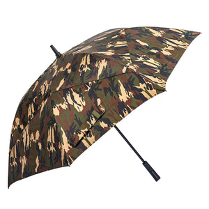 130cm Outdoor Hunting Camo Camouflage Pattern Digital Printing Wind Vented Auto Straight Golf Umbrella