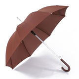 Promotional Polyester Fabric Aluminium Shaft Metal Straight Rain Umbrella with Hanging Handle