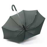 Promotional Polyester Fabric Aluminium Shaft Metal Straight Rain Umbrella with Hanging Handle