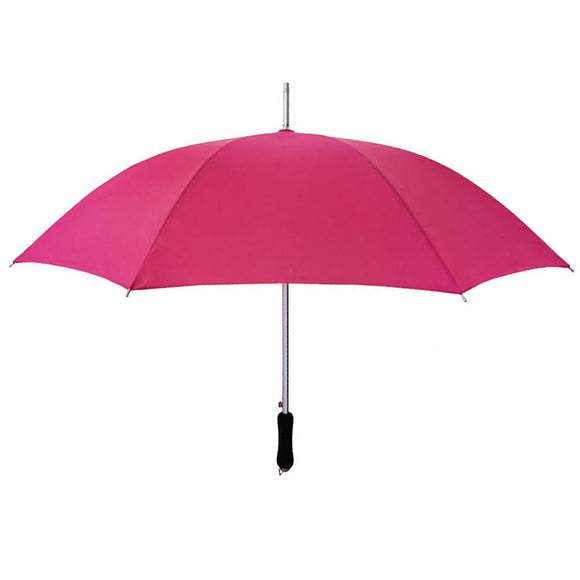 50 Inch Aluminium Solid Color Auto Straight Umbrella with Stylish Soft Touch Handle