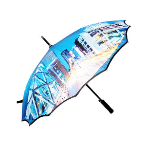 Full Panels Custom Printing One Piece Cover Straight Umbrella