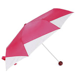 Fashion 2 Colors Canopy Compact Acrylic Handle Manual Open Rain Fold Umbrella