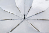 Custom Painting Printed Silver Coating Fabric UV-Proof Automatic Opening Folded Umbrella