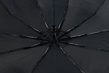 Custom Printed 10 Panels Soft Matte Handle 3-Foldable Gentlemen Business Rain Umbrella