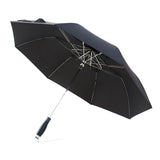 Men Automatic Open Manual Close Steel Frame Windproof Double Folding Umbrella