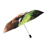 Custom Aluminium Fiberglass Windproof Auto Open Close Three Folding Sun and Rain Umbrella