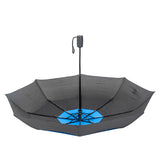 Compact Durable Customized Double Vent Canopy 3 Folded Rain Umbrella with Logo