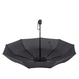 Travel Windproof Repellent Waterproof Compact 3 Fold Auto Umbrella with 9 Fiberglass Ribs