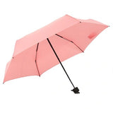 Pink Pocket Small Mini Manual Five Folding Rain Umbrella